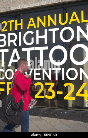 Brighton, England am 23. Februar 2019. Tattoo Convention. Stockfoto