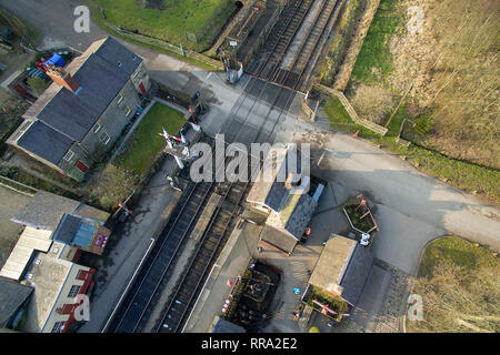 Levisham, North Yorkshire Moors Railway Stockfoto