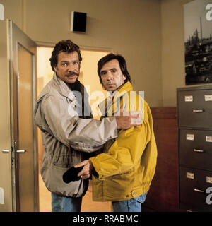 TATORT/Freunde/D 1986/Klaus Emmerich/Götz George und KLAUS WENNEMANN (Schimanski und sein Kumpel Frieder) 32911 Götz George, Klaus Wennemann/Überschrift: TATORT/D 1986 Stockfoto