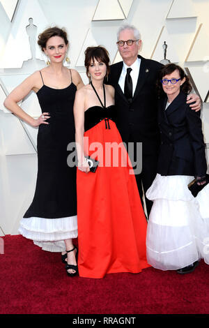 Los Angeles, USA. 24 Feb, 2019. Emily Deschanel, Zooey Deschanel, Caleb Deschanel und Mary Jo Deschanel die Teilnahme an der 91. jährlichen Academy Awards in Hollywood & Highland Center am Februar 24, 2019 in Hollywood, Kalifornien. Credit: Geisler-Fotopress GmbH/Alamy leben Nachrichten Stockfoto