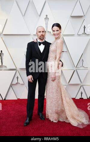 Los Angeles, CA, USA. 24 Feb, 2019. Sam Rockwell, Leslie Bibb auf Ankünfte, die 91St Academy Awards - Ankünfte, die Dolby Theater in Hollywood und Highland Center, Los Angeles, CA, United States, 24. Februar 2019. (Foto: Jef Hernandez/Everett Collection) bei der Ankunft für den 91st Academy Awards - Ankünfte, die Dolby Theater in Hollywood und Highland Center, Los Angeles, CA, 24. Februar 2019. Credit: Everett Collection Inc/Alamy leben Nachrichten Stockfoto