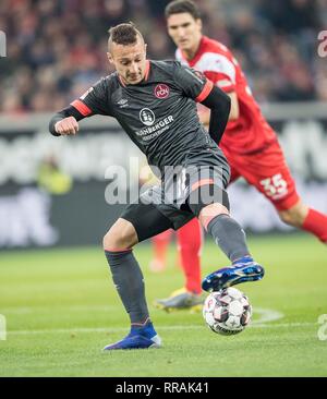 Düsseldorf, Deutschland. 23 Feb, 2019. Adam ZRELAK (N) Förderung, Fußball 1. Fussballbundesliga, 23. Spieltag Fortuna Düsseldorf (D) - FC Nürnberg (N) 2:1, 23.02.2019 in Düsseldorf/Deutschland. ##DFL-Bestimmungen verbieten die Verwendung von Fotografien als Bildsequenzen und/oder quasi-Video## | Verwendung der weltweiten Kredit: dpa/Alamy leben Nachrichten Stockfoto