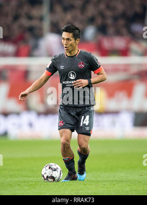 Düsseldorf, Deutschland. 23 Feb, 2019. Yuya KUBO (N) Förderung, Fußball 1. Fussballbundesliga, 23. Spieltag Fortuna Düsseldorf (D) - FC Nürnberg (N) 2:1, 23.02.2019 in Düsseldorf/Deutschland. ##DFL-Bestimmungen verbieten die Verwendung von Fotografien als Bildsequenzen und/oder quasi-Video## | Verwendung der weltweiten Kredit: dpa/Alamy leben Nachrichten Stockfoto