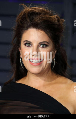 BEVERLY HILLS, Los Angeles, CA, USA - 24. Februar: Monica Lewinsky kommt an der 2019 Vanity Fair Oscar Party im Wallis Annenberg Center für Darstellende Künste am Februar 24, 2019 in Beverly Hills, Los Angeles, Kalifornien, Vereinigte Staaten. (Foto von Xavier Collin/Image Press Agency) Stockfoto