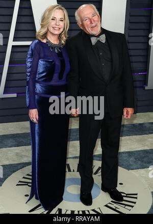 BEVERLY HILLS, Los Angeles, CA, USA - 24. Februar: Jane Slagsvol und Jimmy Buffett am 2019 Vanity Fair Oscar Partei kommen im Wallis Annenberg Center für Darstellende Künste am Februar 24, 2019 in Beverly Hills, Los Angeles, Kalifornien, Vereinigte Staaten. (Foto von Xavier Collin/Image Press Agency) Stockfoto