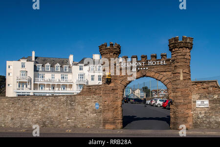 Die Belmont Hotel auf der Strandpromenade in Honiton, Devon. Stockfoto