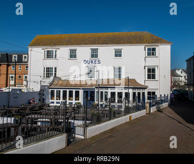 Dukes Hotel auf der Strandpromenade in Honiton, Devon. Stockfoto