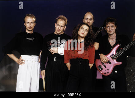 Mit Jule Neigel Band 1988/Überschrift: Jule Neigel Stockfoto