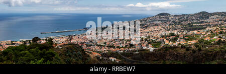 Blick auf Funchal, Madeira, Portugal. Stockfoto