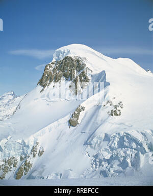 Die Schweiz. Kanton Wallis. Alpen. Breithorn Berg. Stockfoto