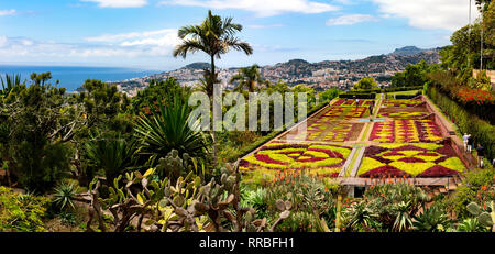 Der Botanische Garten (Jardim Botanico), Funchal, Madeira, Portugal. Stockfoto