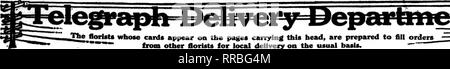 . Floristen Review [microform]. Blumenzucht. ^ '-JW iJTf ^^"V9^r: r'^y?.?.H "r""^T '^'-r-rTrfi^" "TT.^. r^Januar 26.1922 Xhc Floristen Review 65. Bitte beachten Sie, dass diese Bilder sind von der gescannten Seite Bilder, die digital für die Lesbarkeit verbessert haben mögen - Färbung und Aussehen dieser Abbildungen können nicht perfekt dem Original ähneln. extrahiert. Chicago: Floristen Pub. Co Stockfoto