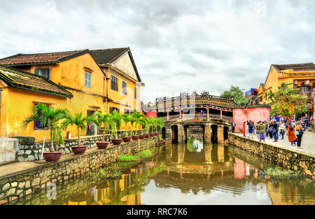 Japanische bedeckt Brücke in Hoi an, Vietnam Stockfoto