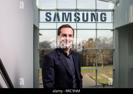 Conor Pierce, Samsung UK Vice President. Foto: JEFF GILBERT 13.02.2019 Chertsey, Surrey, Großbritannien Stockfoto