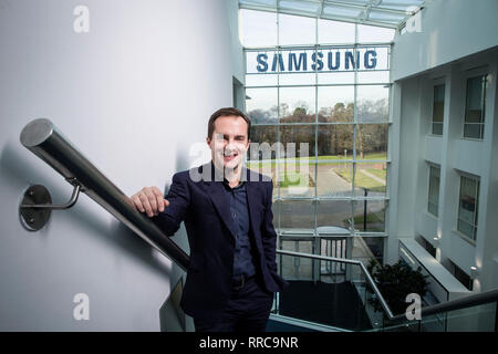 Conor Pierce, Samsung UK Vice President. Foto: JEFF GILBERT 13.02.2019 Chertsey, Surrey, Großbritannien Stockfoto