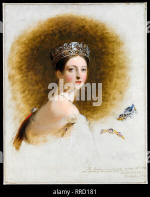Queen Victoria Portrait, Thomas Sully, 1838, Malerei Stockfoto