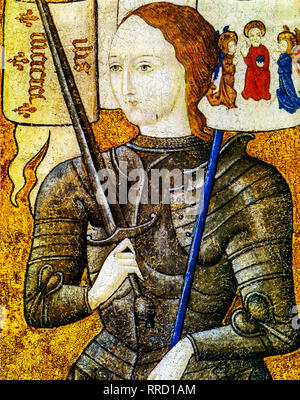 Jeanne d'Arc, Portraitmalerei, C. 1450, Künstler unbekannt Stockfoto