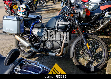 Bristol Classic Bike Show 2019 Moderne Royal Enfield Himalyan 1 Zylinder 4 Takt Stockfoto