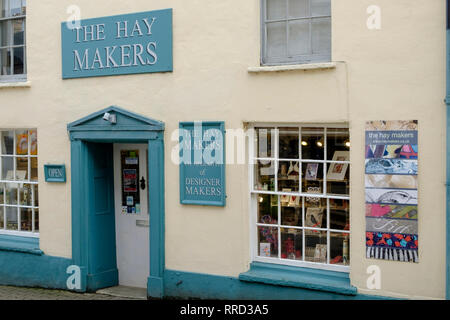 Hay-on-Wye, einer kleinen Stadt in Wales UK Brecknockshire Heu Entscheidungsträger Stockfoto