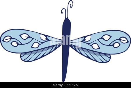 Butterfly clip art vector Charakter Magie fliegen Ornament Stock Vektor