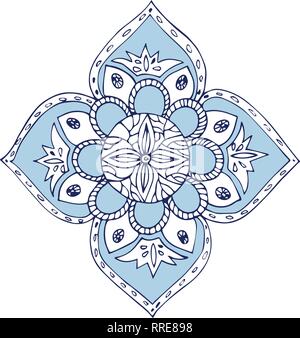 Spirale Blume fractal clip art Vektor Stock Vektor