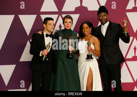 Sieger bei den Academy Awards 2019 Stockfoto