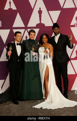 Sieger bei den Academy Awards 2019 Stockfoto