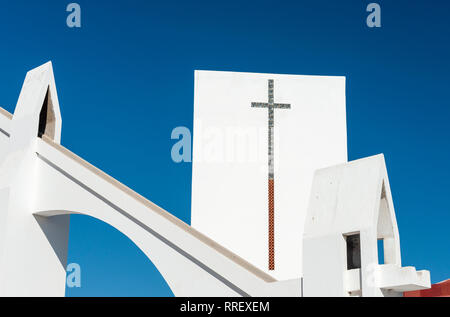 Kirche Nuestra Señora del Carmen in Corralejo, Fuerteventura Stockfoto