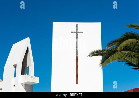 Kirche Nuestra Señora del Carmen in Corralejo, Fuerteventura Stockfoto