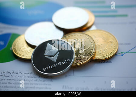 Silber astraleums Joh Papier closeup Stockfoto