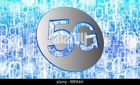 High speed 5G-Netzwerk, Vektor digitale Technologie mit Inspiration Stock Vektor