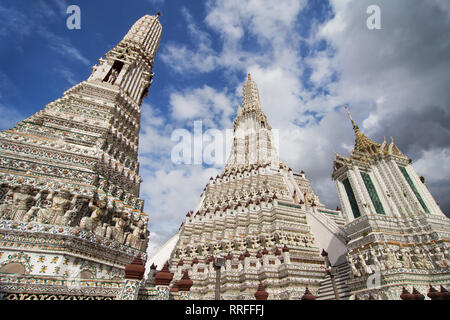 Wat Arun, dem Tempel der Morgenröte in Bangkok, Thailand. Stockfoto