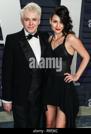 Beverly Hills, Vereinigte Staaten. 24 Feb, 2019. BEVERLY HILLS, Los Angeles, CA, USA - 24. Februar: Nick Rhodes und Nefer Suvio im 2019 Vanity Fair Oscar Partei kommen im Wallis Annenberg Center für Darstellende Künste am Februar 24, 2019 in Beverly Hills, Los Angeles, Kalifornien, Vereinigte Staaten. (Foto von Xavier Collin/Image Press Agency) Quelle: Bild Presse Agentur/Alamy leben Nachrichten Stockfoto