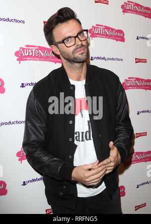 Jolyon Rubinstein am Austentatious drücken Sie die Nacht im Fortune Theatre, Russell Street, Covent Garden. Stockfoto