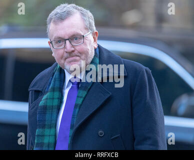 London, Großbritannien. 26 thFebruary 2019, David Mundell, Minister für Schottland, kommt an einer Kabinettssitzung in Downing Street 10, London, UK. Credit: Ian Davidson/Alamy leben Nachrichten Stockfoto