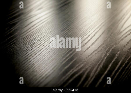 Schwarze Küche aus Holz Oberfläche Stockfoto