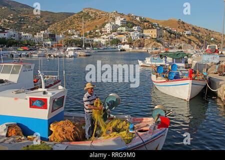 Agios Kirykos, Ikaria Insel, griechische Inseln, Griechenland, Europa Stockfoto