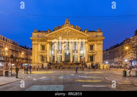 Bourse de Bruxelles, Brüssel, Belgien, Europa Stockfoto