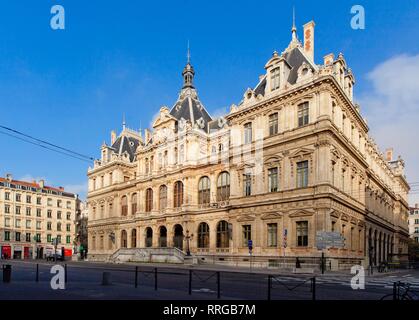 Palast der Börse (Palais de la Bourse), Lyon, Auvergne-Rhone-Alpes, Frankreich, Europa Stockfoto