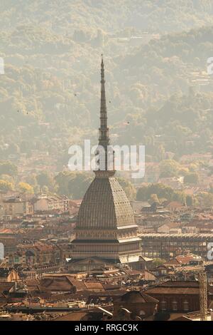 Skyline und Mole Antonelliana, Turin, Piemont, Italien, Europa Stockfoto