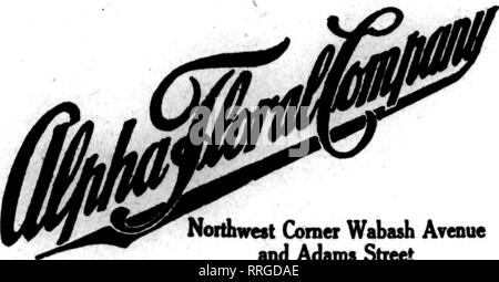 . Floristen Review [microform]. Blumenzucht. Northwest G&gt; Rad Wabash Arenue und Adams Street für alle Lieferungen in Chicago unübertroffene Einrichtungen für prompten Service erhöht und Oberfläche Autos vor unserer Tür. Bitte beachten Sie, dass diese Bilder sind von der gescannten Seite Bilder, die digital für die Lesbarkeit verbessert haben mögen - Färbung und Aussehen dieser Abbildungen können nicht perfekt dem Original ähneln. extrahiert. Chicago: Floristen Pub. Co Stockfoto