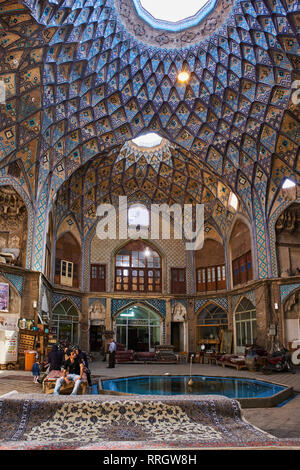 Der Basar, Kashan Stadt, Provinz Isfahan, Iran, Naher Osten Stockfoto