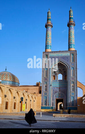 Freitag Moschee, Yazd, Provinz Yazd, Iran, Naher Osten Stockfoto