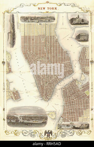 New York City 1851. Stockfoto
