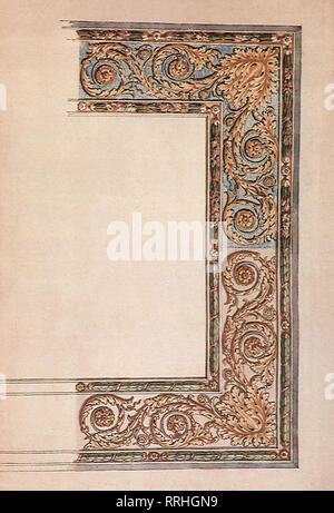 Pariser Deckengestaltung. Stockfoto