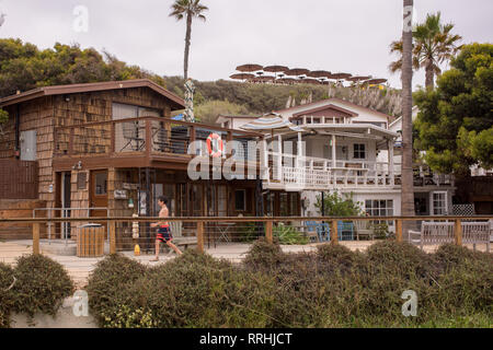 Szenen aus historischen Crystal Cove Beach, Crystal Cove State Park, ein Vintage zeitlosen Gemeinschaft in Newport Beach, Kalifornien. Stockfoto