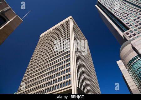 Moderrn Office Tower Gebäude einschließlich 1000 La Gauchetière, Montreal, Quebec, Kanada Stockfoto