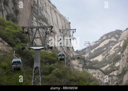 Berg Huashan (Hua Berg), Provinz Shaanxi, China, Asien Stockfoto