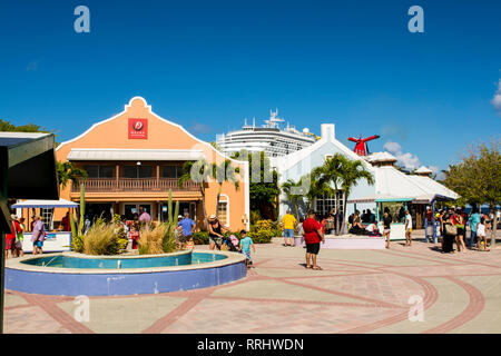 Grand Turk Cruise Port, Grand Turk, Turks- und Caicosinseln, West Indies, Mittelamerika Stockfoto