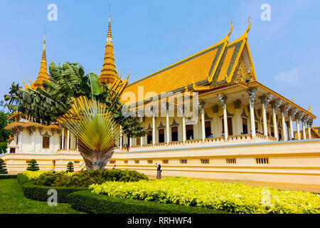 Preah Tineang Tevea Vinichhay, Royal Palace Thronsaal und Ort der Krönung, Royal Palace, Stadtzentrum, Phnom Penh, Kambodscha, Indochina Stockfoto